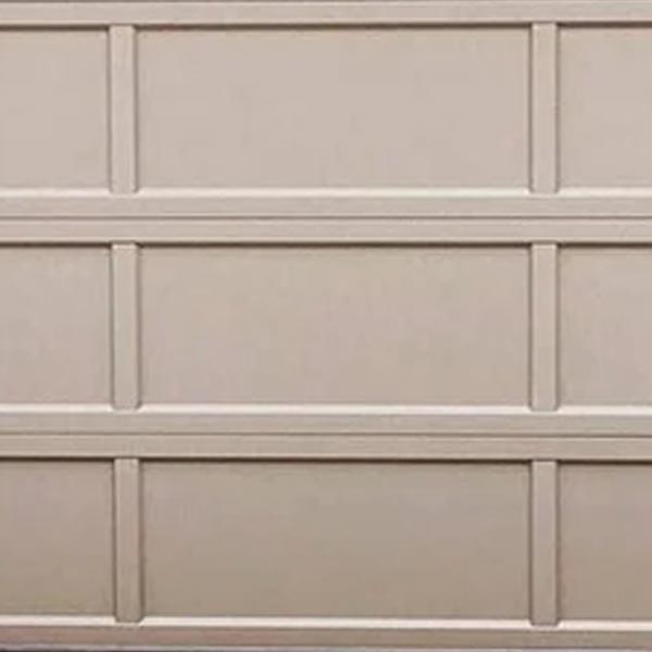 Recessed panel garage door